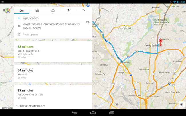 Maps Tablets Android