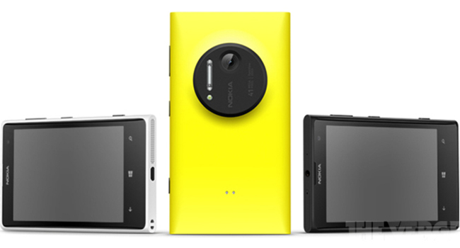 The colours of the Lumia 1020