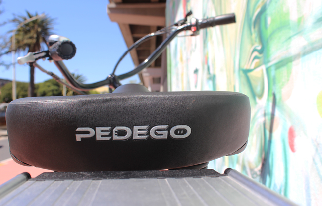 Pedego Interceptor seat view