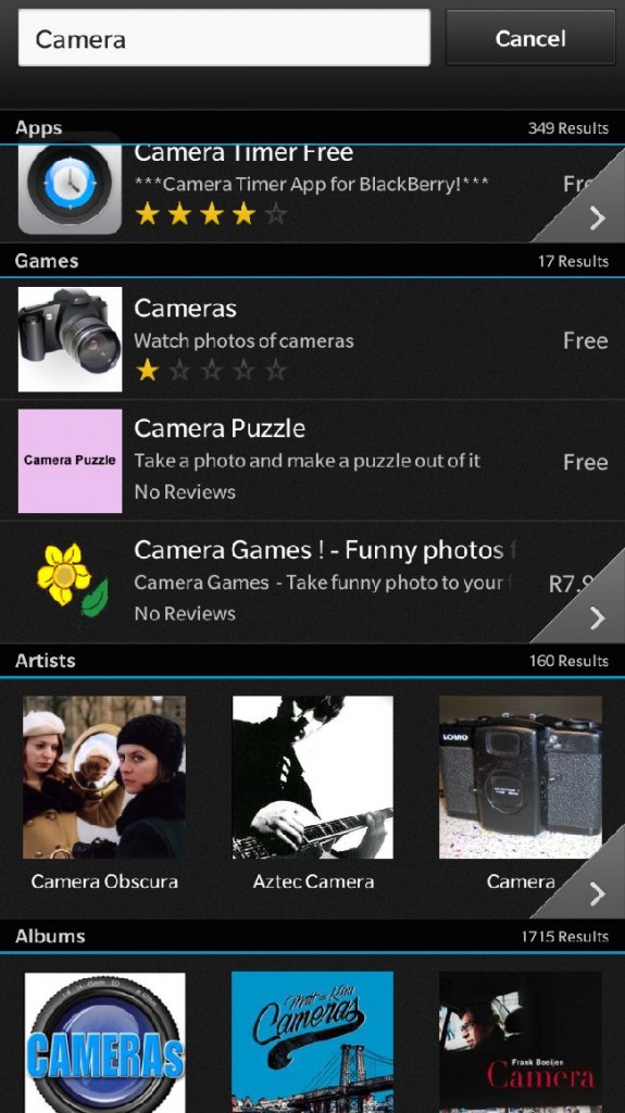 Camera apps