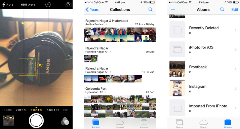 Apple iOS 8 Camera & Photos Apps