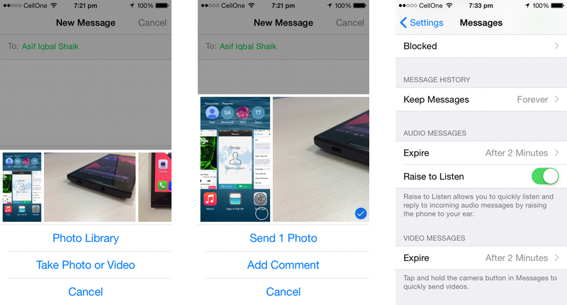 Apple iOS 8 Messages