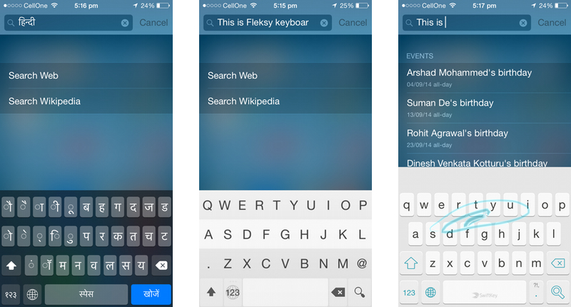 Apple iOS 8 Third-Party Keyboards