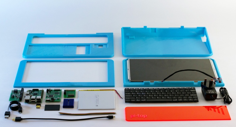 Pi-Top Raspberry Pi laptop components