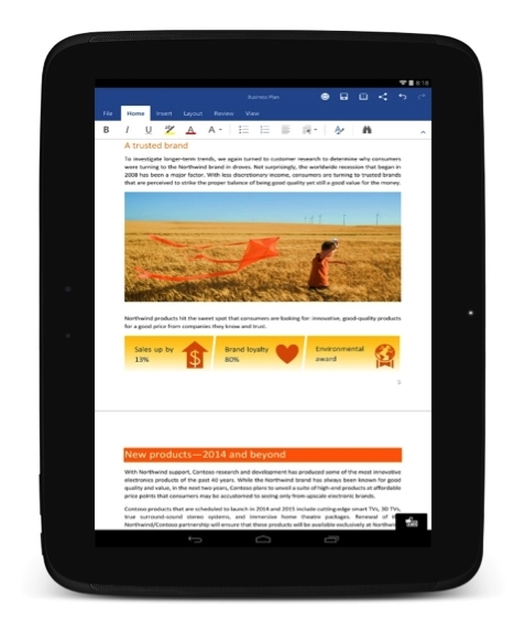 microsoft office for Android