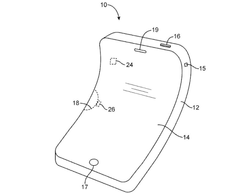 Apple Bendable phone patent