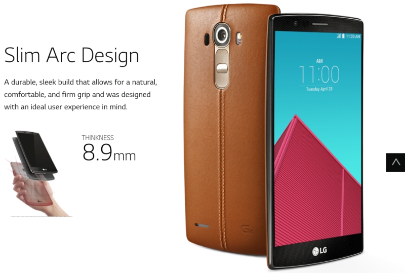 LG G4 leather back Google+ leak