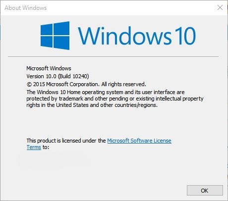 windows 10 version check
