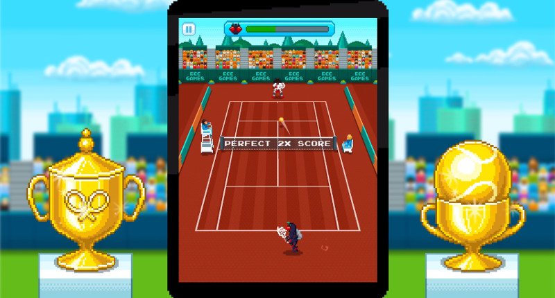 one tap tennis 800
