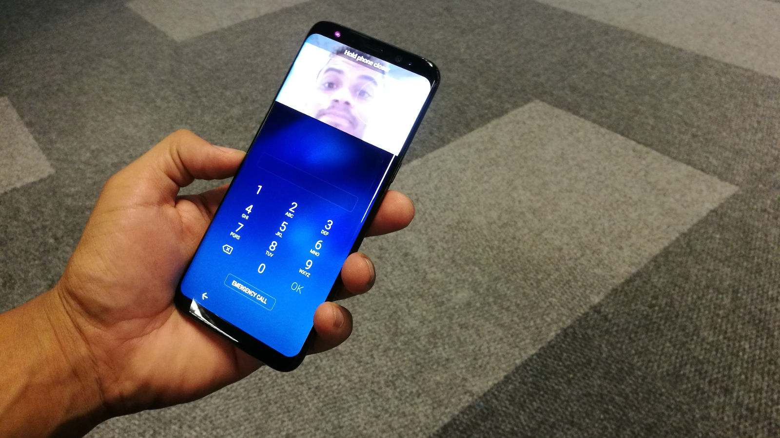 Samsung Galaxy S8 iris scanners