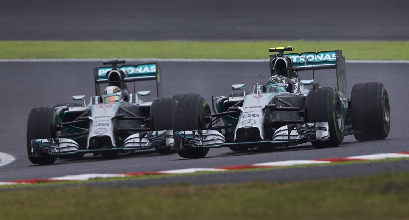 Mercedes Hamilton Rosberg Japanese GP 2014