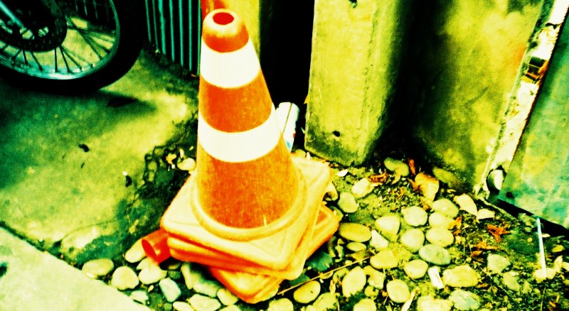 traffic cone video player