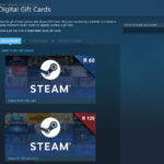 steam,digital gift cards