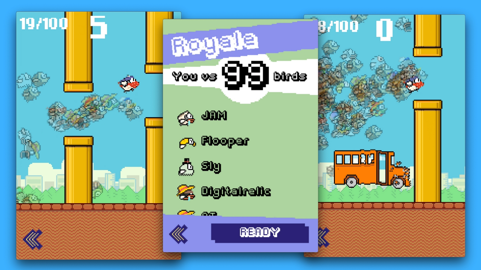 Flappy Royale: a new 'unforgiving' battle royale version of Flappy