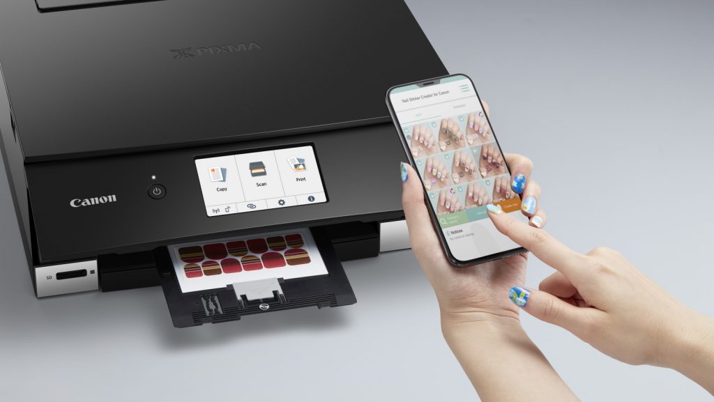 Canon's new PIXMA range can print nail art stickers, Instagram photos