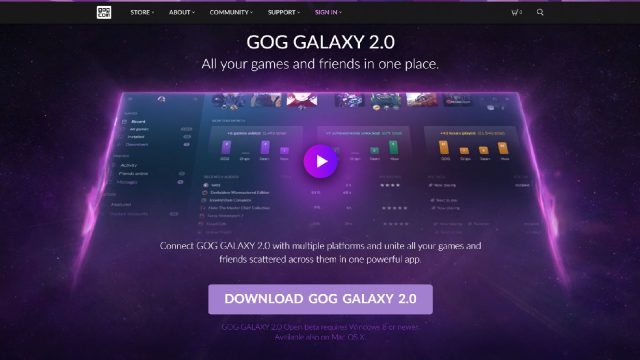 for android instal GOG Galaxy 2.0.68.112