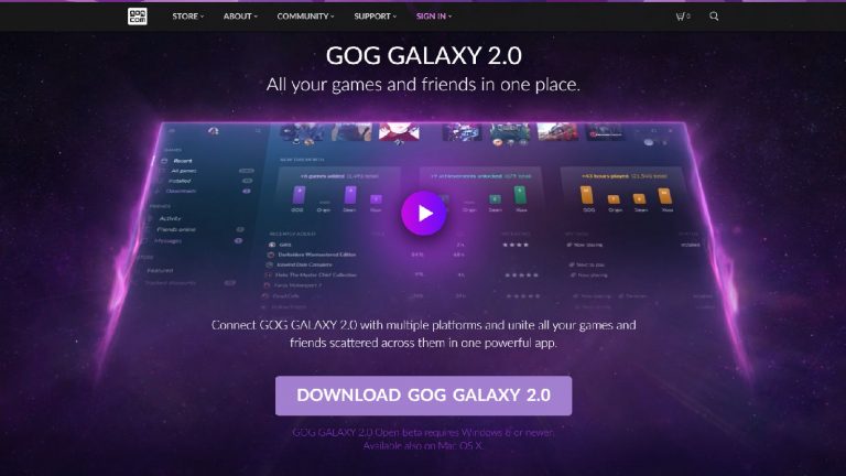 free for mac download GOG Galaxy 2.0.68.112