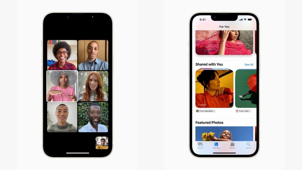 Apple iPhone iOS 15 FaceTime Shared with You
