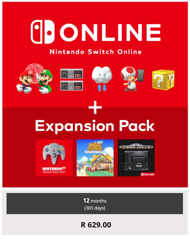Nintendo Switch Online + Expansion Pack membership What it includes