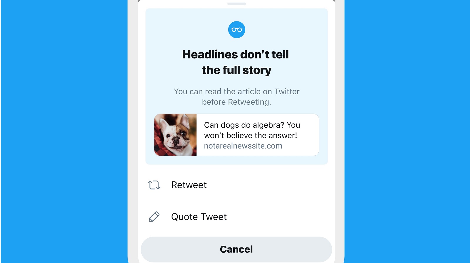 Twitter 'read before retweet' prompt shows promising results - Memeburn